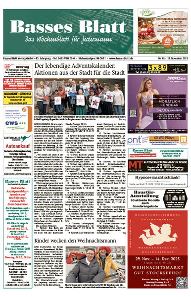 Titelblatt Basses Blatt 28.11.2025