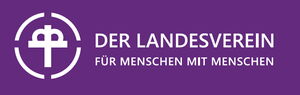 Logo Der Landesverein, in lila und weiß gehalten