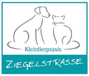 Logo der Kleintierpraxis Ziegelstraße mit Tierumrissen