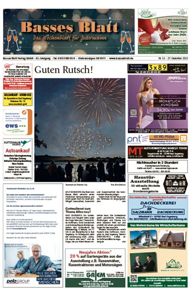 Titelblatt Basses Blatt 27.12.2025
