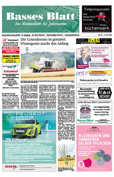 Titelblatt Basses Blatt 17.07.2026