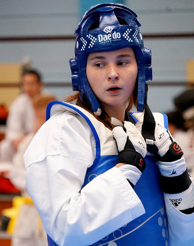 Lisa-Marie Seele gewann vier Kämpfe in der  besonders umkämpften Klasse bis 67 Kilogramm und ist nun Hochschulmeisterin. Foto: privat