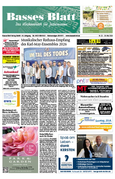 Titelblatt Basses Blatt 29.05.2026