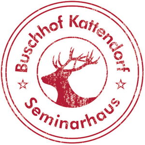 Logo des Seminarhaus Buschhof Kattendorf mit Hirschmotiv.