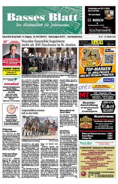 Titelblatt Basses Blatt 23.10.2026