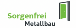 Logo Sorgenfrei Metallbau grüne Tür