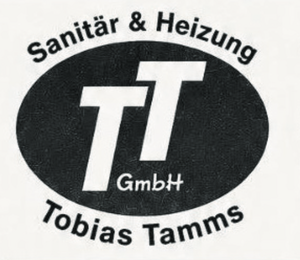 Logo Tobias Tamms GmbH mit schwarzem Hintergrund