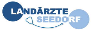 Logo der Landärzte in Seedorf, Schrift und Symbole