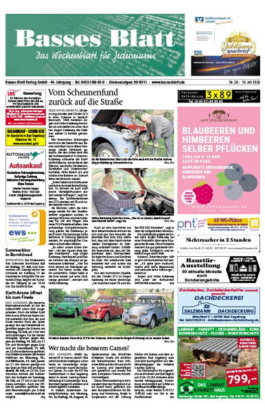 Titelblatt Basses Blatt 10.07.2026