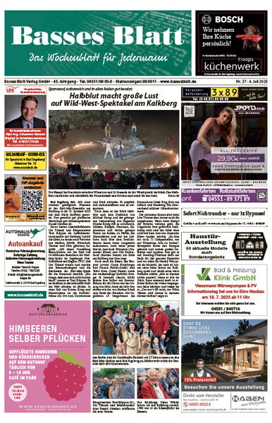 Titelblatt Basses Blatt 27.06.2025
