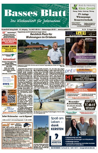 Titelblatt Basses Blatt 22.08.2025