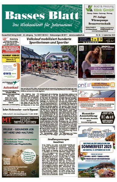 Titelblatt Basses Blatt 05.09.2025