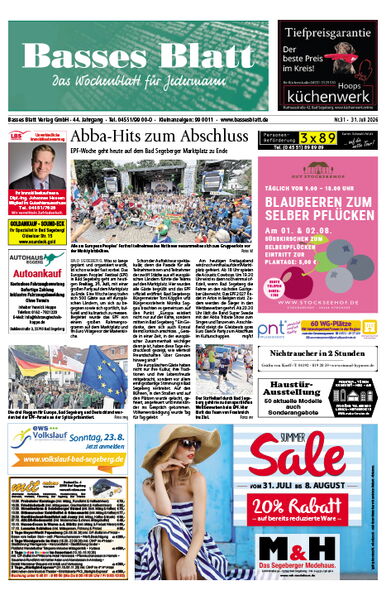 Titelblatt Basses Blatt 31.07.2026