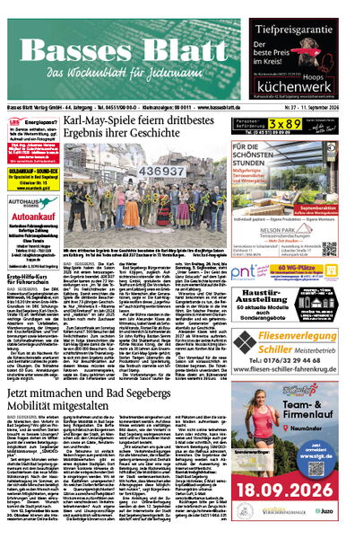 Titelblatt Basses Blatt 11.09.2026