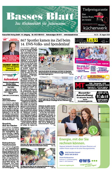 Titelblatt Basses Blatt 28.08.2026