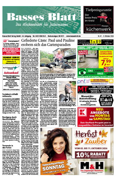 Titelblatt Basses Blatt 09.10.2026