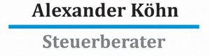 Alexander Köhn Steuerberater Logo in Blau und Schwarz