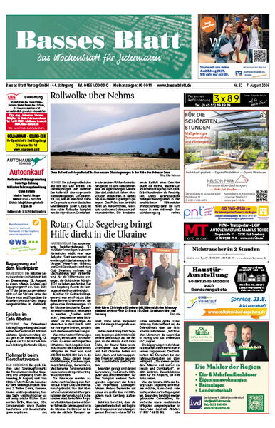 Titelblatt Basses Blatt 07.08.2026