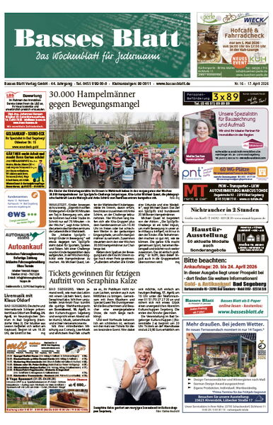 Titelblatt Basses Blatt 17.04.2026