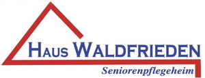 Logo von Haus Waldfrieden zeigt Dach und Text.