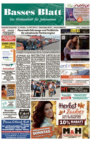 Titelblatt Basses Blatt 02.10.2025