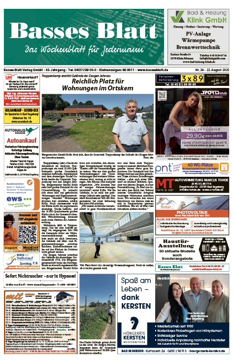 Titelblatt Basses Blatt 22.08.2025