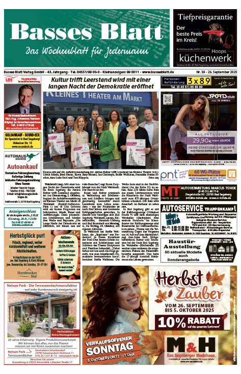 Titelblatt Basses Blatt 26.09.2025