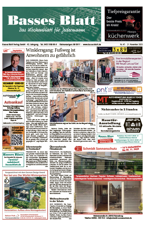 Titelblatt Basses Blatt 21.11.2025