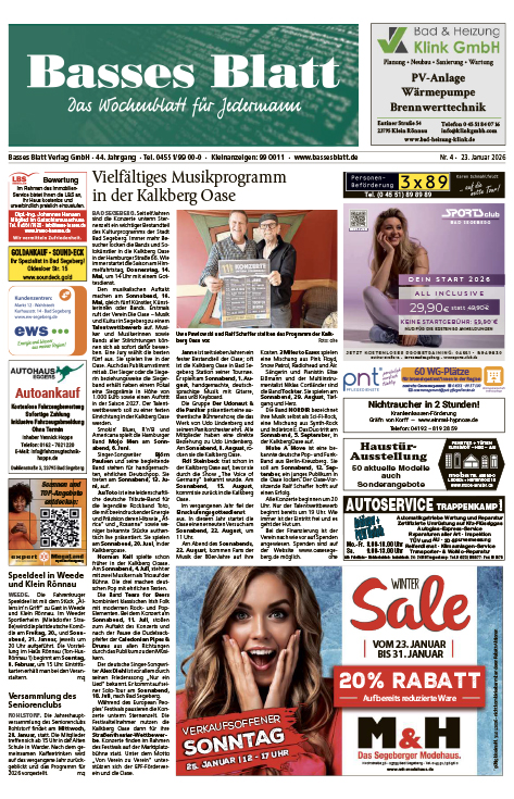 Titelblatt Basses Blatt 23.01.2026