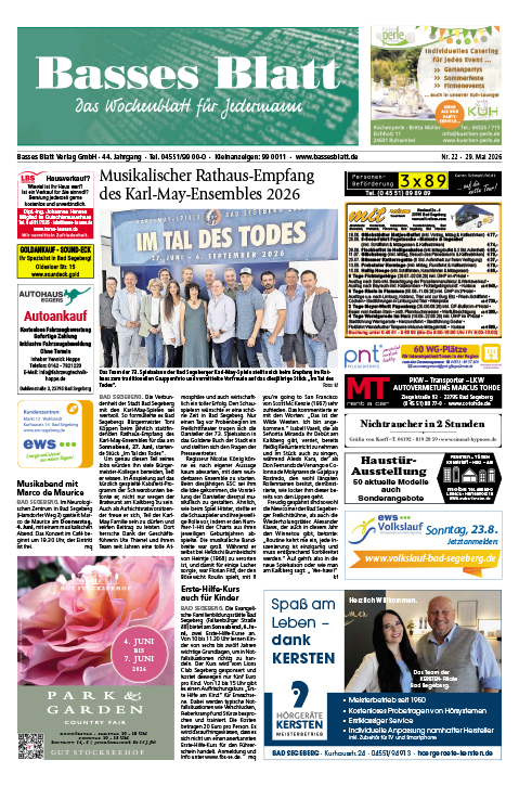 Titelblatt Basses Blatt 29.05.2026