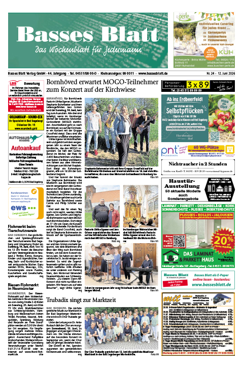 Titelblatt Basses Blatt 12.06.2026