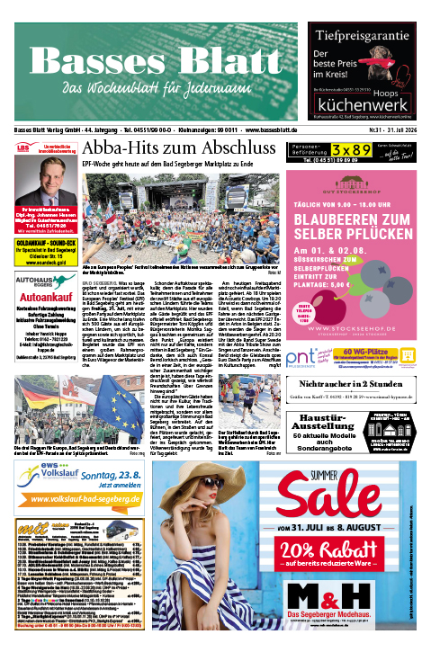 Titelblatt Basses Blatt 31.07.2026