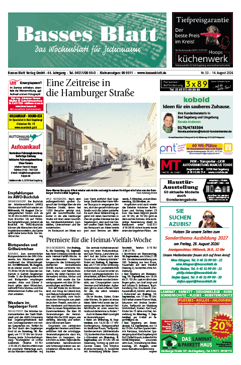 Titelblatt Basses Blatt 14.08.2026