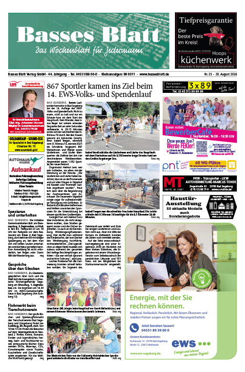 Titelblatt Basses Blatt 28.08.2026