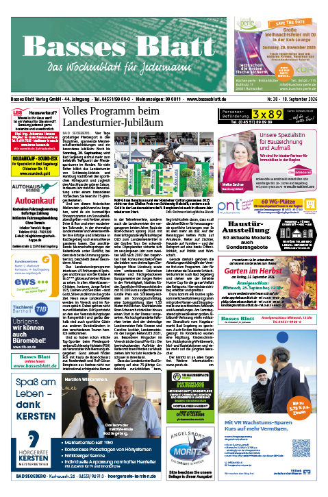 Titelblatt Basses Blatt 18.09.2026