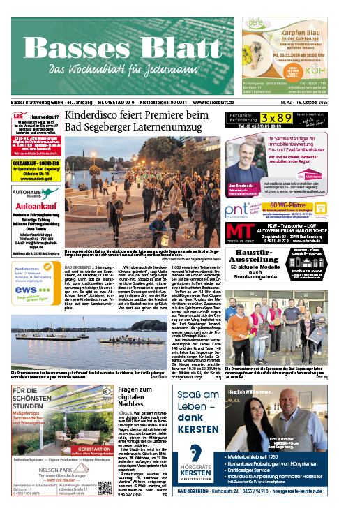 Titelblatt Basses Blatt 16.10.2026