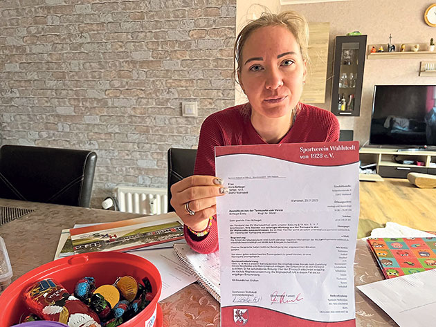 Anna Schlegel will gegen den Ausschluss ihrer Tochter aus der Turnsparte des SV Wahlstedt klagen.Fotos: ohe