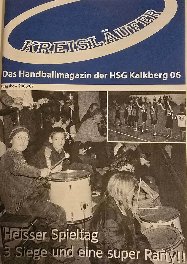 Cover der Handballmagazin-Ausgabe der HSG Kalkberg 06